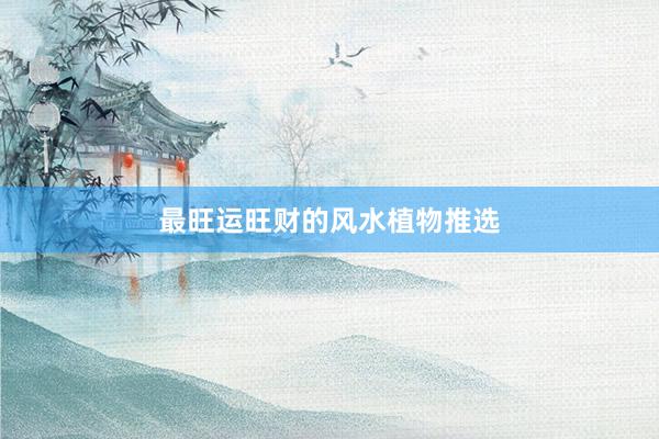 最旺运旺财的风水植物推选