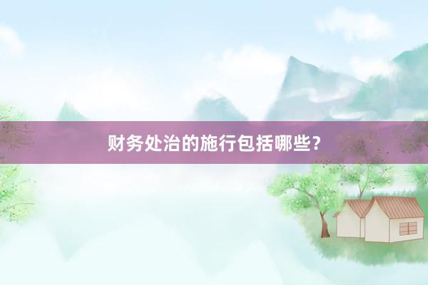 财务处治的施行包括哪些？